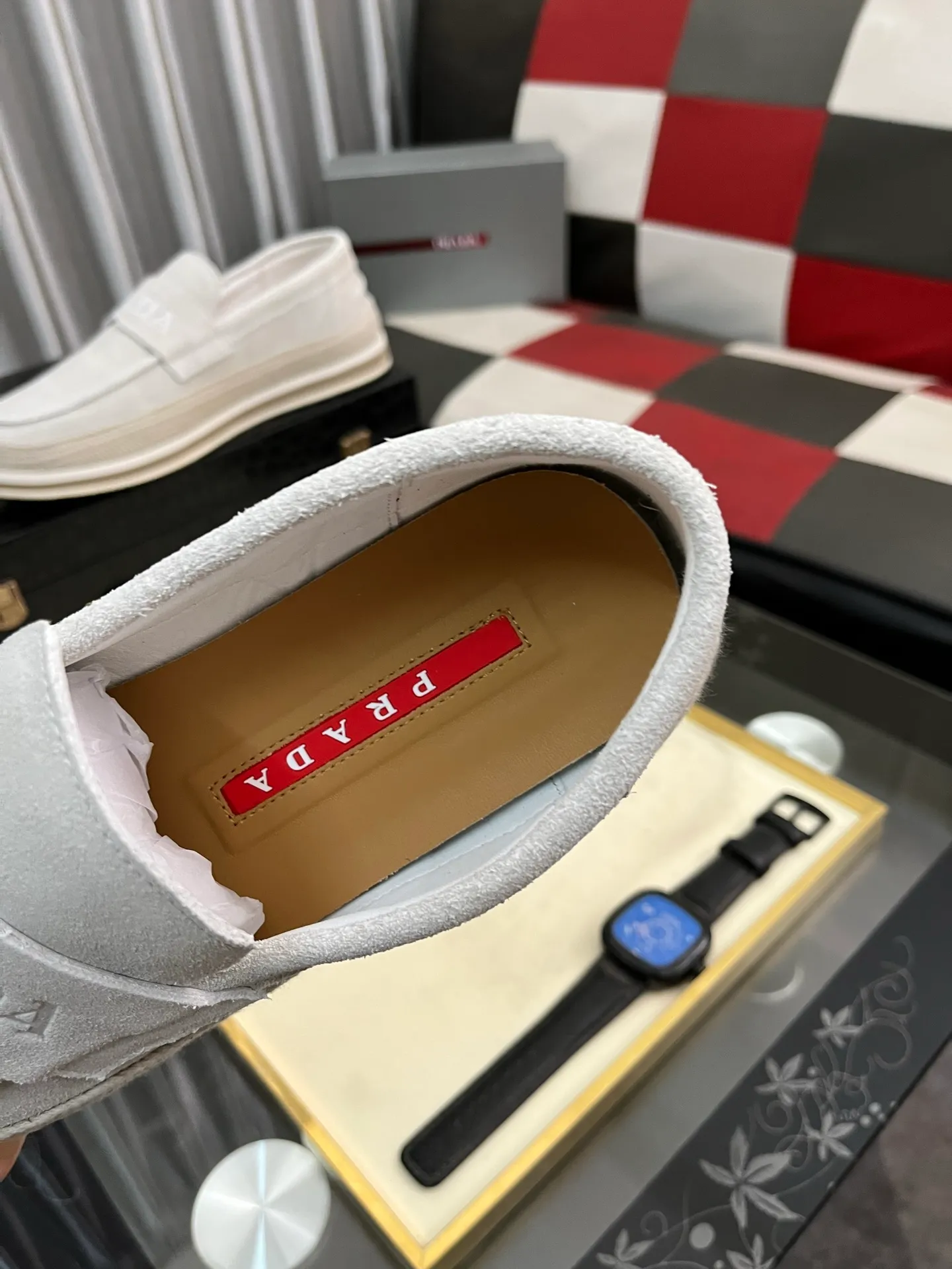 Men's men's shoes 💰458⌚️⌚️prada: new spring and summer casual shoes, sports sneakers, fabric: imported cowhide, lining: original lining, sole: original sole, size: 38-445️⃣color optional